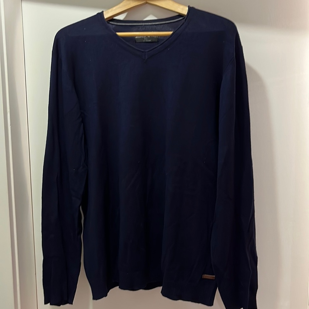 Renuar XL Navy light soft sweater